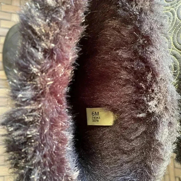 Timberland Women’s Black Waterproof Leather & Gold Tall Fur Winter Boot Size 6 - Picture 7 of 7